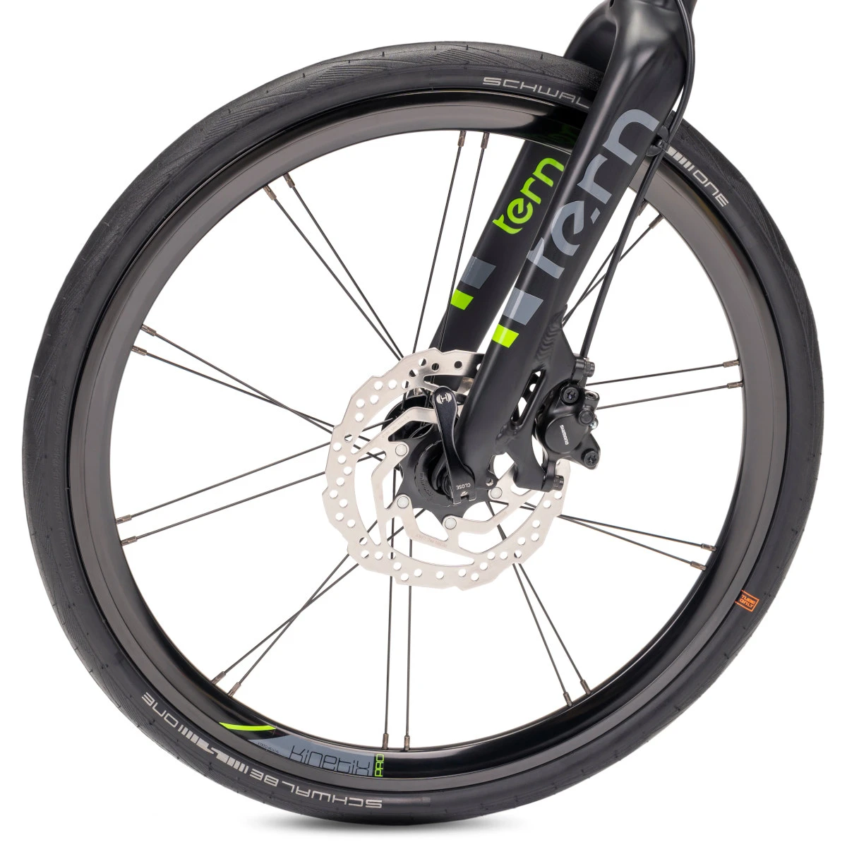 Tern Verge P10 - 20" Folding Bike - 2023 - Satin Black/grey/lime 6 Tern Verge P10 - 20" Folding Bike - 2023 - Satin Black/grey/lime - Afbeelding 4