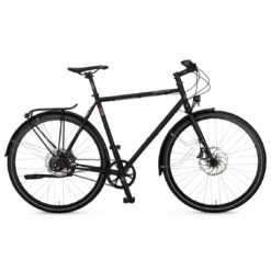 Vsf Fahrradmanufaktur T-900 Disc Rohloff - Men Trekking Bike With Belt Drive - 2023 - Ebony Matt