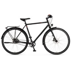 Vsf Fahrradmanufaktur T-700 Disc Alfine - Men Touring Bike With Belt Drive - 2023 - Ebony Matt