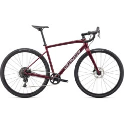 Specialized DIVERGE E5 COMP - Apex Gravel Bike - 2022 - Satin Maroon / Light Silver / Chrome