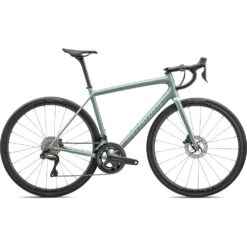 Specialized AETHOS PRO - Shimano Ultegra Di2 - Carbon Racefiets - 2023 - Metallic White Sage / White Sage