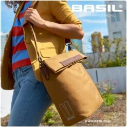 Basil City Fiets Shopper / Bagagetas - Zwart 14 Basil City Fiets Shopper / Bagagetas - Zwart -Fiets Series Winkel basil city shopper bicycle shopper rear bike bag camel brown 1 1366583