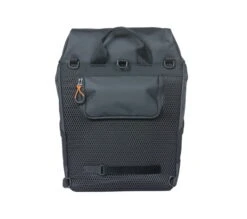 Basil Miles Tarpaulin Fietsrugzak - Zwart/oranje -Fiets Series Winkel basil miles tarpaulin bicycle daypack 17 liter black b 884108