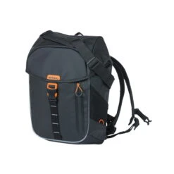 Basil Miles Tarpaulin Nordlicht Fietsrugzak - Zwart/oranje