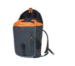 Basil Miles Tarpaulin Nordlicht Fietsrugzak - Zwart/oranje -Fiets Series Winkel basil miles tarpaulin fahrradrucksack nordlicht 17 c 884214