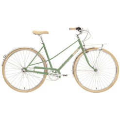 Creme Cycles CAFERACER Lady Uno - Women Citybike - 2023 - Olive Green