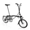Brompton C Line Explore - 6-Speed - High Bar - Extended Seatpost - Dynamo - 16" Folding Bike - 2022 - Black Matt -Fiets Series Winkel c line explore 6 speed high bar extended seatpost dynamo black matt 1214371