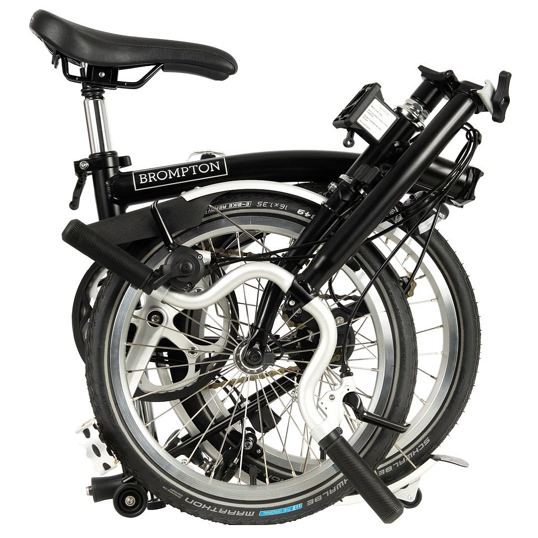 Brompton C Line Utility - 3-Speed - High Bar - Telescopic Seatpost - Dynamo - 16" Folding Bike - 2022 - Black Matt 5 Brompton C Line Utility - 3-Speed - High Bar - Telescopic Seatpost - Dynamo - 16" Folding Bike - 2022 - Black Matt - Afbeelding 3