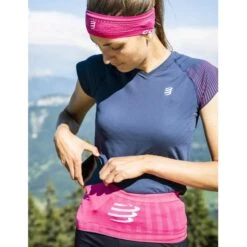 Compressport Free Hardloopriem - Mood Indigo/magenta -Fiets Series Winkel compressport free belt mood indigo magenta 2 1558709
