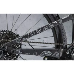 DYEDBRO Frame Protection Kit Cats - White -Fiets Series Winkel dyedbro frame protection kit cats white4 1004940