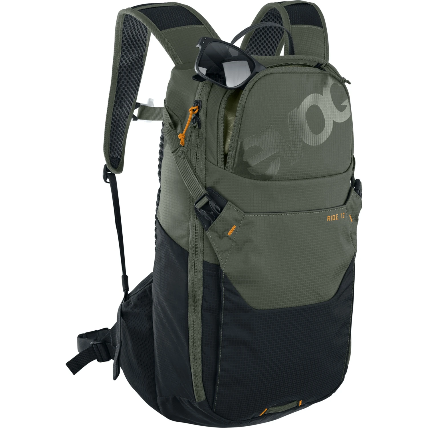 EVOC Ride 12L Backpack + 2L Hydration Bladder - Dark Olive 10 EVOC Ride 12L Backpack + 2L Hydration Bladder - Dark Olive - Afbeelding 8