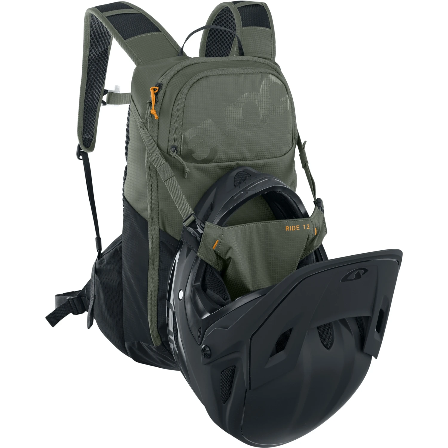 EVOC Ride 12L Backpack + 2L Hydration Bladder - Dark Olive 8 EVOC Ride 12L Backpack + 2L Hydration Bladder - Dark Olive - Afbeelding 6
