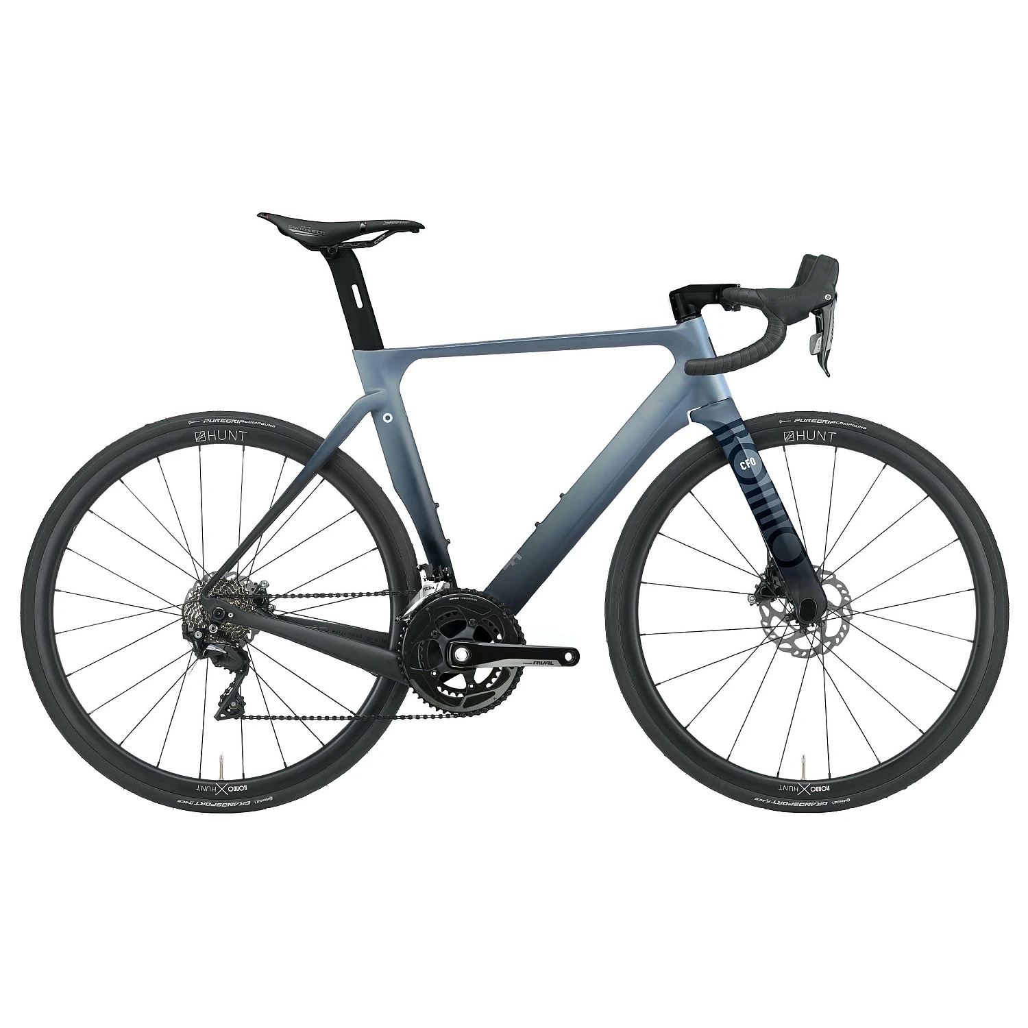 Rondo HVRT CF2 Road Plus - SRAM Rival Carbon Roadbike - 2022 - Black/Blue 3 Rondo HVRT CF2 Road Plus - SRAM Rival Carbon Roadbike - 2022 - Black/Blue