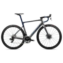 Orbea ORCA M11eLTD PWR - Red ETap AXS Racefiets - 2023 - Glitter Anthracite - Blue Carbon (gloss)