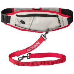 Nathan Sports K9 Runner's Waistbelt With Leash - Large - Vapor Blue/Lollipop