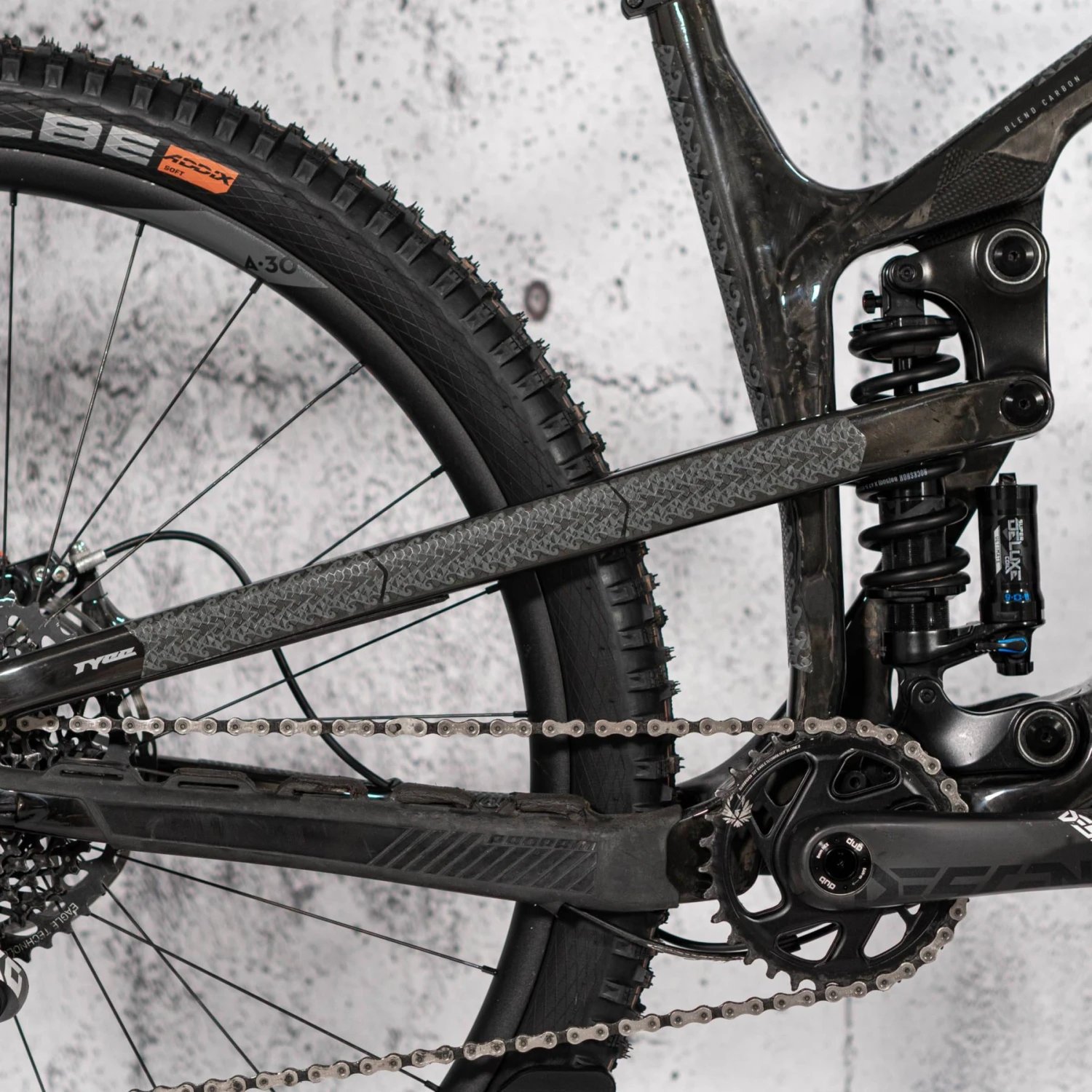 Rie:sel Design Chain:Tape 3000 Chain Stay Guard - Maori Grey 5 Rie:sel Design Chain:Tape 3000 Chain Stay Guard - Maori Grey - Afbeelding 3