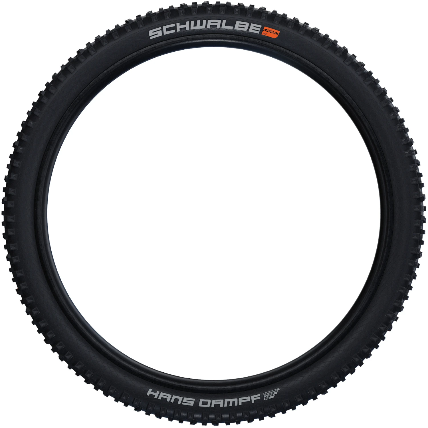 Schwalbe Hans Dampf Vouwband - Evolution | Addix Soft | Super Gravity | TLEasy - E-25 - 27.5x2.35" | Black 5 Schwalbe Hans Dampf Vouwband - Evolution | Addix Soft | Super Gravity | TLEasy - E-25 - 27.5x2.35" | Black - Afbeelding 3