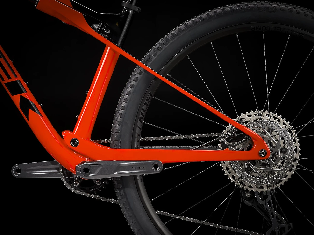 Trek SUPERCALIBER 9.6 SLX/Deore Mountain Bike - 2023 - Radioactive Red /Trek Black 9 Trek SUPERCALIBER 9.6 SLX/Deore Mountain Bike - 2023 - Radioactive Red /Trek Black - Afbeelding 7